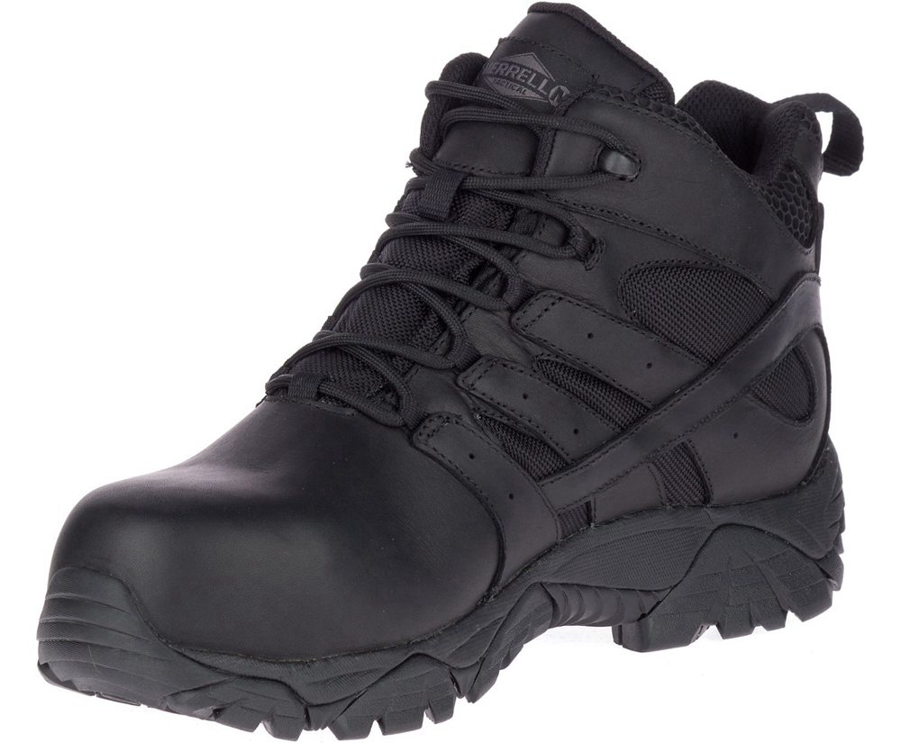 Merrell Støvler Herre - Moab 2 Mid Tactical Response Waterproof Comp Toe - Sort - AGW305197